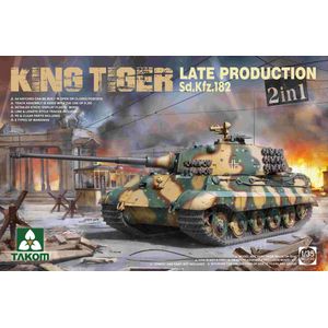 1:35 Takom 2130 KING TIGER Late Production Sd.Kfz.182 Plastic Modelbouwpakket