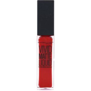 Maybelline Color Sensational Vivid Matte Liquid Lipgloss - 35 Rebel Red