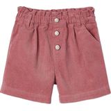 Vertbaudet - Fluwelen Short - Meisjes - Paperbag-vorm - Ribfluweel