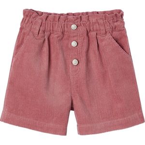 Vertbaudet - Fluwelen Short - Meisjes - Paperbag-vorm - Ribfluweel