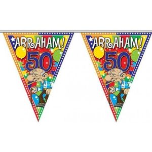 3x Abraham 50 jaar vlaggenlijn 10 meter