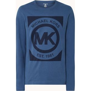 Michael Kors Pyjamatop van jersey met logo - blauw - maat S