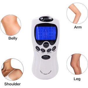 TechU™ Elektrodentherapie Massage – 6 Elektroden Pads – Electro Stimulator voor Hele Lichaam – Ontspannen Spieren en Stimulatie Bloedcirculatie
