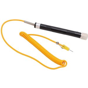 Precisie Type K thermokoppelsonde met rechte schacht, lichtgewicht en duurzaam voor staalproductie en gietprocessen, geschikt voor nauwkeurige temperatuurmetingen