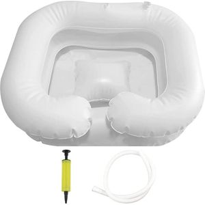 Haarwasbak Opblaasbaar PVC 60x55x22 cm Slang Inflator Mobiel Bedlegerig Gewond Zwanger - Hairwash Sink Haarwasbak