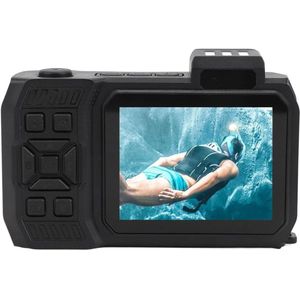 Camera, 4K 65MP Onderwatercamera, 10x Optische Zoom Drijvende Digitale Camera met SOS Zaklamp, 33 Ft Waterdichte Camera met 2.88 Inch 1.44 Inch Dubbel Scherm, 2500mAh