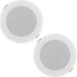 Power Dynamics MSLP50 Marine Speaker Set - 2x waterdichte speakers low profile - 5 Inch - 80W - Wit