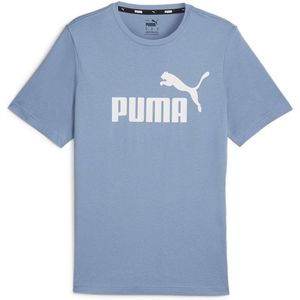 Puma Ess Logo T-shirt Met Korte Mouwen Blauw S Man