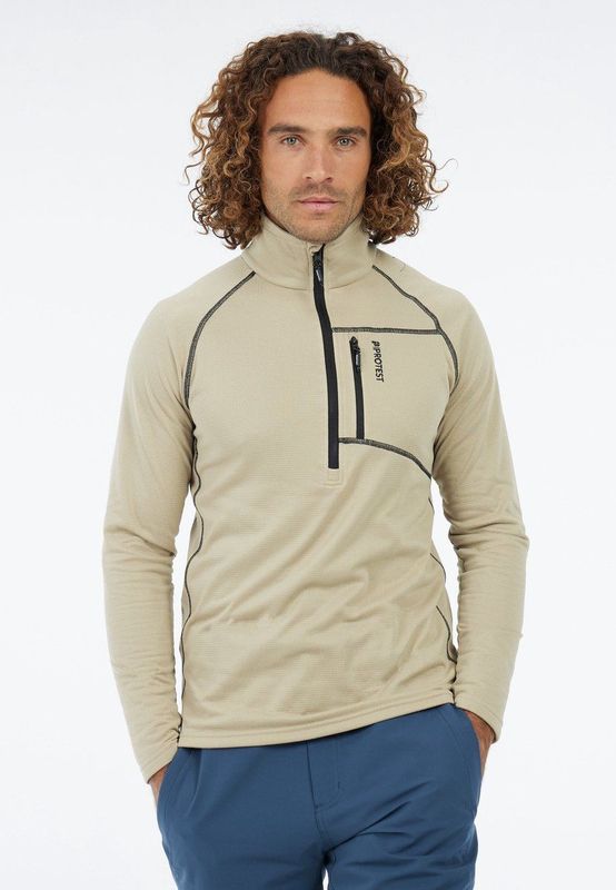 Protest - PRTRekody - Top - Bamboobeige - 1/4 Ritssluiting