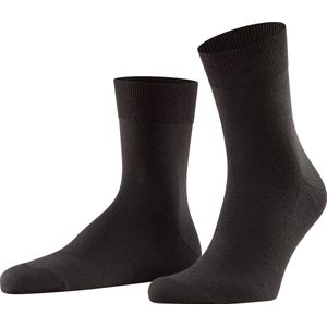 FALKE Airport Korte Sokken zonder patroon ademend dik plain kwart lengte Merinowol Katoen Bruin Heren sokken - Maat 41-42