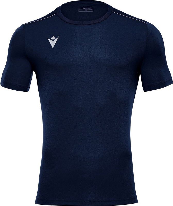 Macron Rigel Hero Shirt Korte Mouw Kinderen - Marine | Maat: 140