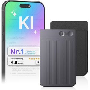 ApexArte® Afluisterapparatuur - Dictafoon Voice Recorder - Spy Recorder - Audio - Zwart