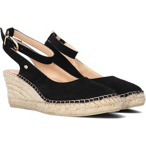 Fred De La Bretoniere 153010276 Espadrilles - Met Sleehak - Dames - Zwart - Maat 39