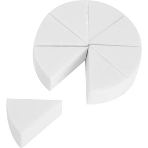 Content in Latex Sponges Wedges - White Makeup Sponges - Halloween Festival Cosmetic Powder Puff - Large Makeup Wedges .