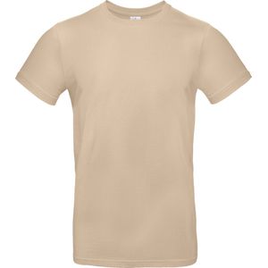 B&C Exact 190 T-Shirt - Ronde Hals - Unisex - Sand / Beige - Small