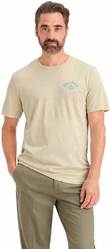 Dockers Graphic A11030301 T-shirt Met Korte Mouwen Beige M Man