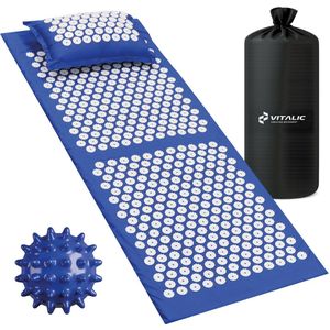 Vitalic - XL Spijkermat - Acupunctuur Massagemat - 124 cm - Met Kussen en 4 Weken Durend Trainingsschema