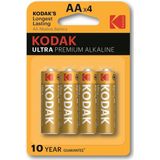 Kodak Ultra Premium AA Alkaline Batterij 4 Stuks