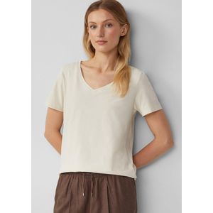 s.Oliver - T-Shirt - Zacht Katoen - V-hals - Normale Pasvorm