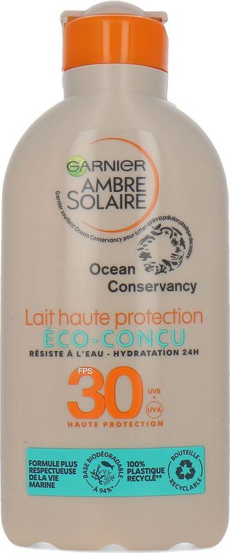 Zonnebrandcrème - 200 ml - SPF 30 - Garnier Ambre Solaire - Eco Designed
