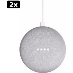 2x Google Nest Mini - Smart Speaker / Grijs / Nederlandstalig