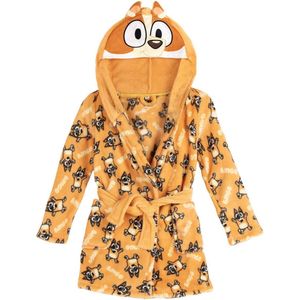 Bluey Badjas Kinderen – Bingo Ochtendjas met Capuchon Jongens & Meisjes – Fleece