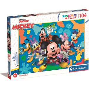 Clementoni - Puzzel 104 Stukjes Mickey And Friends, Kinderpuzzels, 6-8 jaar, 25745