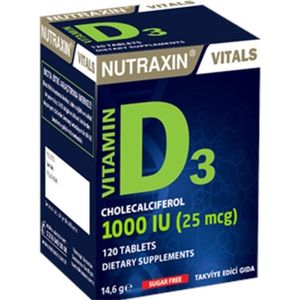 Nutraxin Vitamine D3 1000IU 120 Stuks