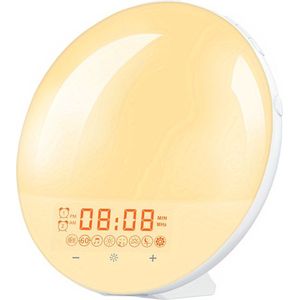 Bovista Wake Up Light - Digitale Wekker - Lichtwekker - Wekker - Sunset Lamp - Wekkers Digitaal