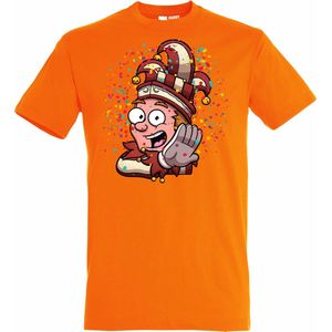 T-shirt Alaaf Kleine Prins | Carnaval | Carnavalskleding Dames Heren | Oranje | maat XL