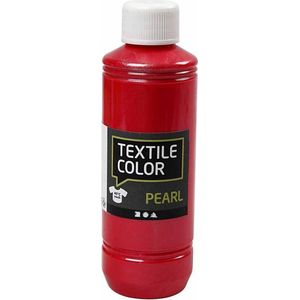 Textile Color, rood, pearl, 250 ml