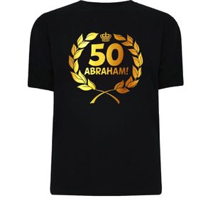 Gouden Krans T-Shirt - Abraham 50 jaar (maat xl)