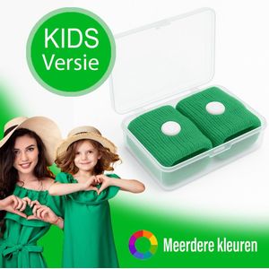 KIDS - Anti Misselijkheid Bandjes - Zeeziekte - Reisziekte - Anti Wagenziekte - Polsbandje - Groen - kinderen