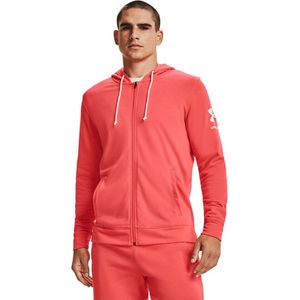 Under Armour Rival Terry Full Zip Hoody - Sporttruien - rood - Mannen