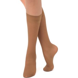 Giulia Kniekousjes - Marea 40 - Pantykousjes - Top comfort - 40Den - One Size - Caramel - 2 Paar - Voordeelverpakking