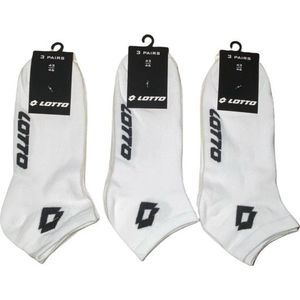 Lotto - Sneakersokken - Wit - 9 Paar - Maat 43-46