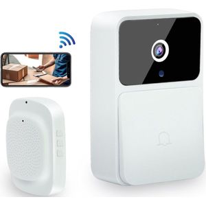 Somstyle Slimme Video Deurbel met Camera en WiFi - 2.4GHz WiFi - Draadloos - Oplaadbaar - Met Voice Changer - Wit