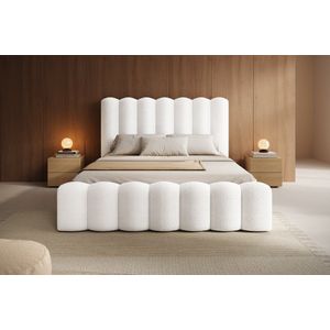 Trae Mobler Amore x 200 cm Gestoffeerd Bed Naturel