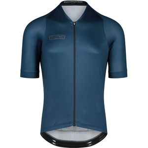 BIORACER Fietsshirt Heren Korte Mouw - Model 'Icon Metalix' - Blauw - Maat XL - Fietskleding Heren
