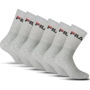 FILA - Crew Sportsokken - Grijs - 6 Pack