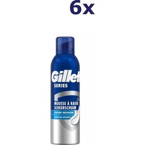 6x Gillette Series scheerschuim 250ml hydrate