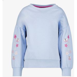 TwoDay meisjes sweater met vlinders ijsblauw - Maat 122/128