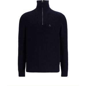 Chasin' Trui trui Oliver Half Zip Donkerblauw Maat S