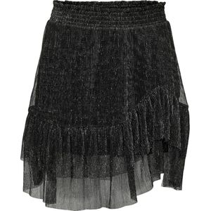 Only Rok Onlmiana Plisse Glitter Skirt Jrs 15279219 Black Dames Maat - M