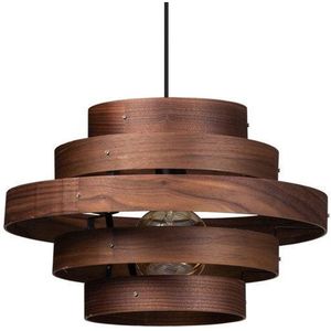 ETH Hanglamp - Plafondlamp Walnut hout - metaal