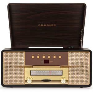 Crosley Rhapsody Retro Platenspeler – AM/FM Radio en CD-Speler – Inclusief Bluetooth