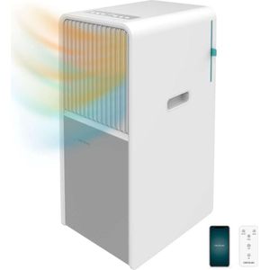 Cecotec ForceClima 9550 Style Heating Connected - Draagbare airconditioner - 5 verschillende modi - Tot 16 m² - Mobiele airco - Airco - Luchtontvochtiger - Luchtontvochtigers - Luchtontvochtiger en Luchtreiniger - Verwarmingsfunctie - Bedienbaar