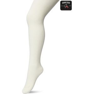 Bonnie Doon Biologisch Katoenen Maillot Meisjes Off White maat 116/122 - Kinder Maillot - OEKO-TEX gecertificeerd - Bio Cotton Tights - Duurzaam Huidvriendelijk Bio Katoen - Fijne pasvorm - Gladde Naden - Crème - Gebroken wit - Ivory - BP053900.250