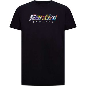 Santini 60 Years T-shirt Met Korte Mouwen Zwart M Man,Vrouw