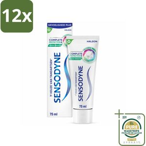 Sensodyne - Tandpasta - Complete Protection + Fresh Breath - Frisse Adem - 75 ml - Voordeelverpakking - 12 stuks - Sensodyne - Mondverzorging